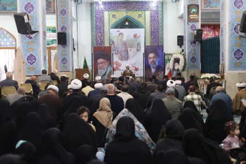برگزاری مراسم گرامیداشت شهید «رضا روستا» همزمان با جلسه هفتگی هیئت الزهراء(س) در آستان مقدس حضرت علی‌بن‌حمزه(ع)